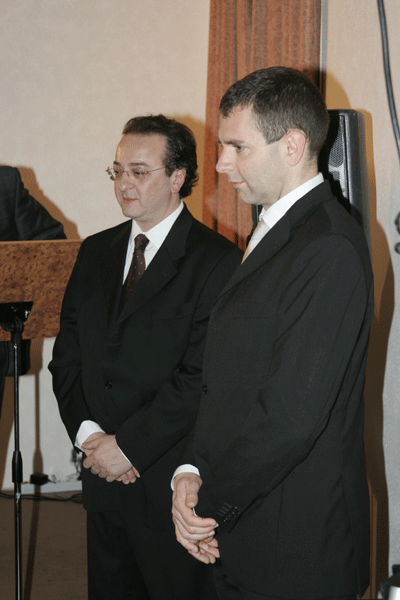 Il M° Pasquale Lucia con il tenore Federico Spina 